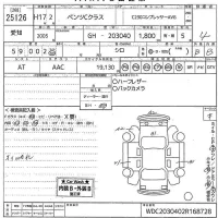 Mercedes-Benz C CLASS лот № 25126 оценка 4  с аукциона в Японии 10