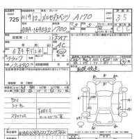 Mercedes-Benz A CLASS лот № 725 оценка 3.5  с аукциона в Японии 8