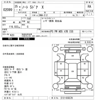 Nissan NOTE лот № 2099 оценка RA  с аукциона в Японии 5
