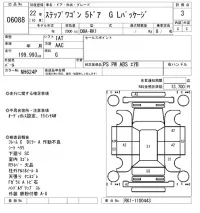 Honda STEP WAGON лот № 6088 оценка 3  с аукциона в Японии 2