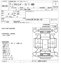 Mitsubishi OUTLANDER лот № 6126 оценка 3  с аукциона в Японии 5