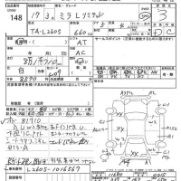 Daihatsu MIRA лот № 148 оценка 3  с аукциона в Японии 7