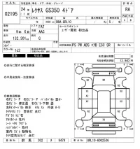 Lexus GS лот № 2195 оценка RA  с аукциона в Японии 6
