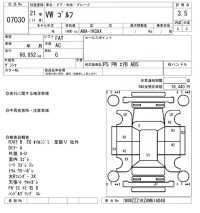 Volkswagen GOLF VARIANT лот № 7030 оценка 3.5  с аукциона в Японии 6