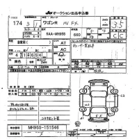 Suzuki WAGON R лот № 174 оценка 3.5  с аукциона в Японии 7