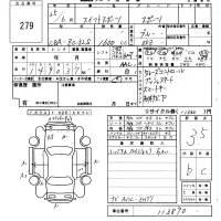 Suzuki SWIFT лот № 279 оценка 3.5  с аукциона в Японии 6