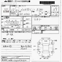 Mercedes-Benz E CLASS лот № 8784 оценка 3.5  с аукциона в Японии 7