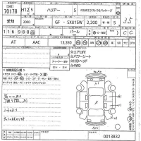 Toyota HARRIER лот № 70178 оценка 3.5  с аукциона в Японии 10