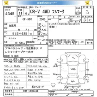 Honda CR-V лот № 4345 оценка 3  с аукциона в Японии 5