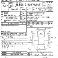 Honda N BOX лот № 3007 оценка 3.5  с аукциона в Японии 8