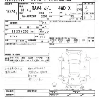 Toyota RAV4 лот № 1074 оценка 3  с аукциона в Японии 7