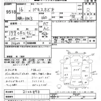 Honda VAMOS лот № 9518 оценка R  с аукциона в Японии 4