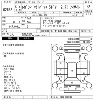 Subaru LEGACY OUTBACK лот № 2682 оценка RA  с аукциона в Японии 6