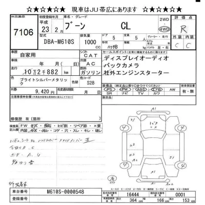 Daihatsu Boon  с аукциона в Японии