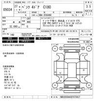 Mercedes-Benz C CLASS лот № 5034 оценка 3.5  с аукциона в Японии 6