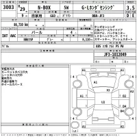 Honda N BOX лот № 3003 оценка 3.5  с аукциона в Японии 2