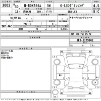Honda N BOX лот № 3002 оценка 4.5  с аукциона в Японии 2