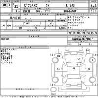 Toyota PIXIS MEGA лот № 3013 оценка 3.5  с аукциона в Японии 2