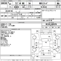 Suzuki WAGON R лот № 18038 оценка RA  с аукциона в Японии 2