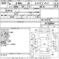 Honda N BOX PLUS лот № 3019 оценка 3.5  с аукциона в Японии 2