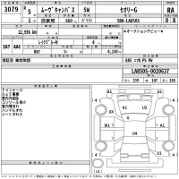 Daihatsu MOVE CANBUS лот № 3079 оценка RA  с аукциона в Японии 2
