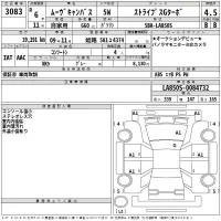 Daihatsu MOVE CANBUS лот № 3083 оценка 4.5  с аукциона в Японии 2