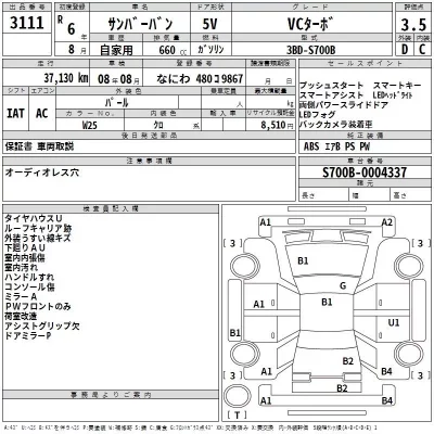 Subaru SAMBAR  с аукциона в Японии