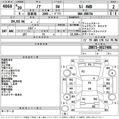 Toyota NOAH  с аукциона в Японии
