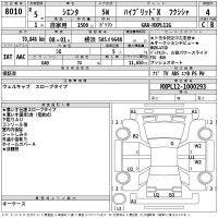 Toyota SIENTA лот № 8010 оценка 4  с аукциона в Японии 2