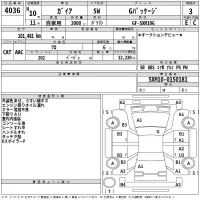 Toyota GAIA лот № 4036 оценка 3  с аукциона в Японии 2