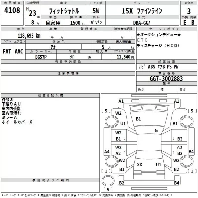 Honda FIT SHUTTLE  с аукциона в Японии
