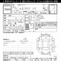 Mitsubishi EK X лот № 70265 оценка R  с аукциона в Японии 7