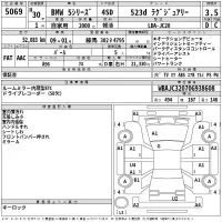 BMW 5-Series лот № 5069 оценка 3.5  с аукциона в Японии 2