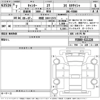 Mitsubishi CANTER лот № 63516 оценка S  с аукциона в Японии 2