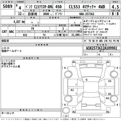 Mercedes-Benz AMG  с аукциона в Японии