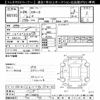 Honda CR-Z лот № 60195 оценка R  с аукциона в Японии 8