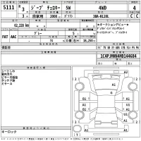 Chrysler JEEP CHEROKEE лот № 5111 оценка 4  с аукциона в Японии 2