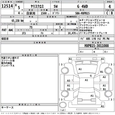 Toyota YARIS CROSS  с аукциона в Японии
