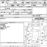 Toyota ARISTO лот № 287 оценка RA  с аукциона в Японии 2