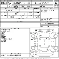 Honda N BOX SLASH лот № 80040 оценка RA  с аукциона в Японии 2