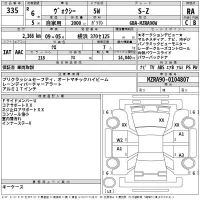 Toyota VOXY лот № 335 оценка RA  с аукциона в Японии 2