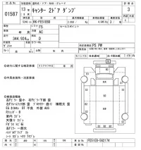 Mitsubishi CANTER лот № 1587 оценка 3  с аукциона в Японии 9