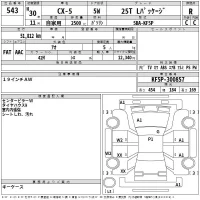 Mazda CX-5 лот № 543 оценка R  с аукциона в Японии 2