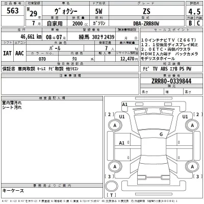 Toyota HARRIER  с аукциона в Японии