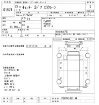 Mitsubishi CANTER лот № 1874 оценка 3  с аукциона в Японии 8