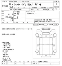 Mitsubishi CANTER лот № 1900 оценка 2  с аукциона в Японии 9