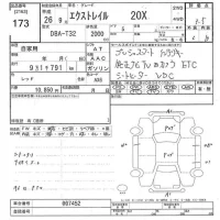Nissan X-TRAIL лот № 173 оценка 3.5  с аукциона в Японии 10