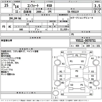 Toyota COMFORT  с аукциона в Японии