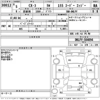 Mazda CX-3 лот № 30012 оценка RA  с аукциона в Японии 2
