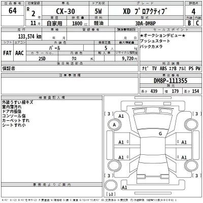 Mazda CX-30  с аукциона в Японии